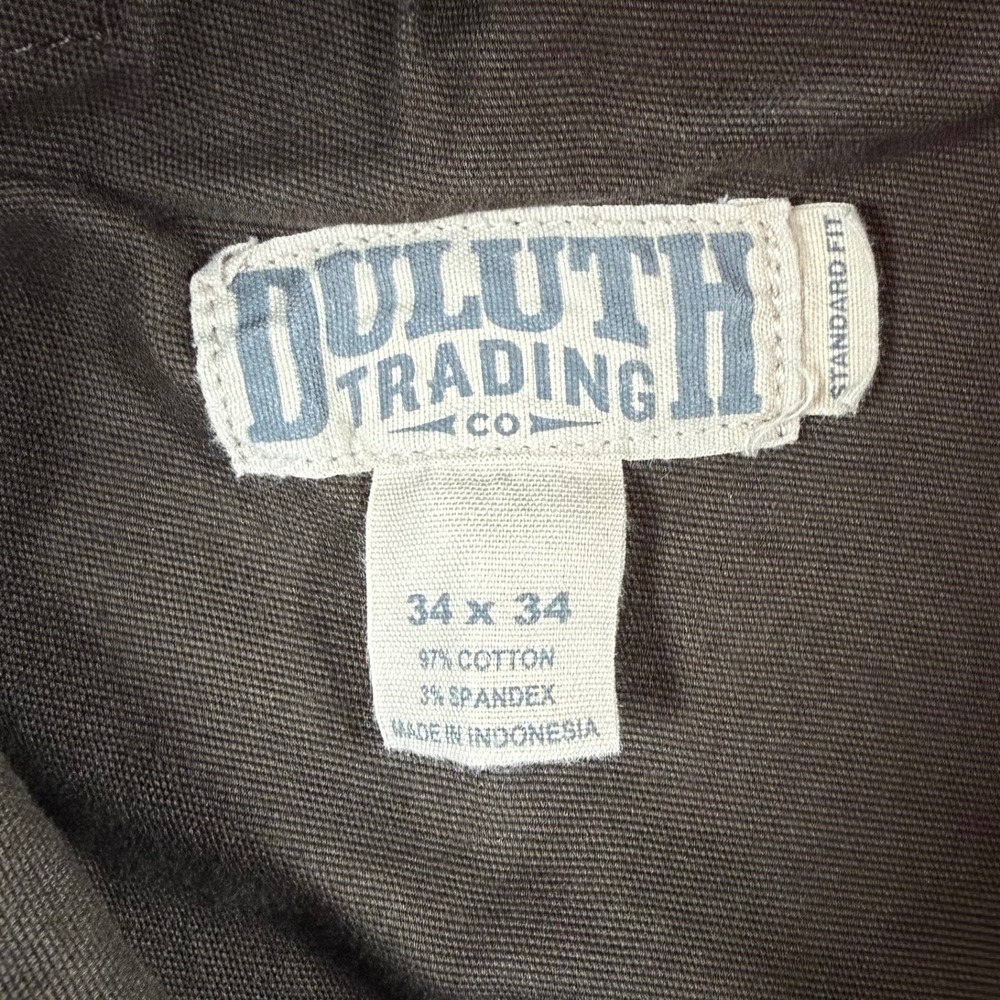 Duluth Trading Co Mens 34x34 Camo Flex Fire Hose Standard Fit Cargo Pants - Picture 7 of 11